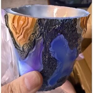 Crystal Planter – Magma Orange Design‎